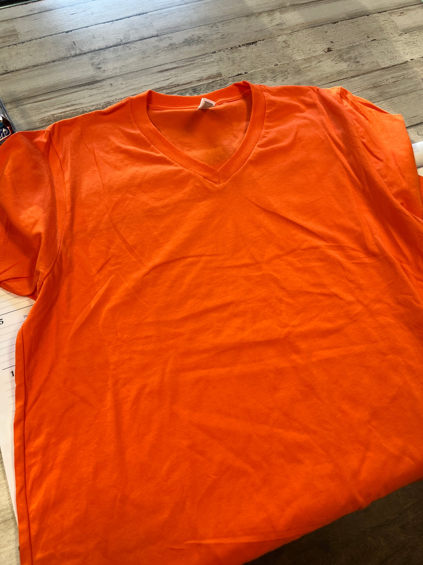 Clemson Orange Short Sleeve V-Neck T-Shirt